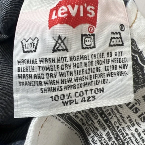 Vintage Levi's 501  Jeans 30x30 Dark Wash Button Fly 2003 - Picture 13 of 16